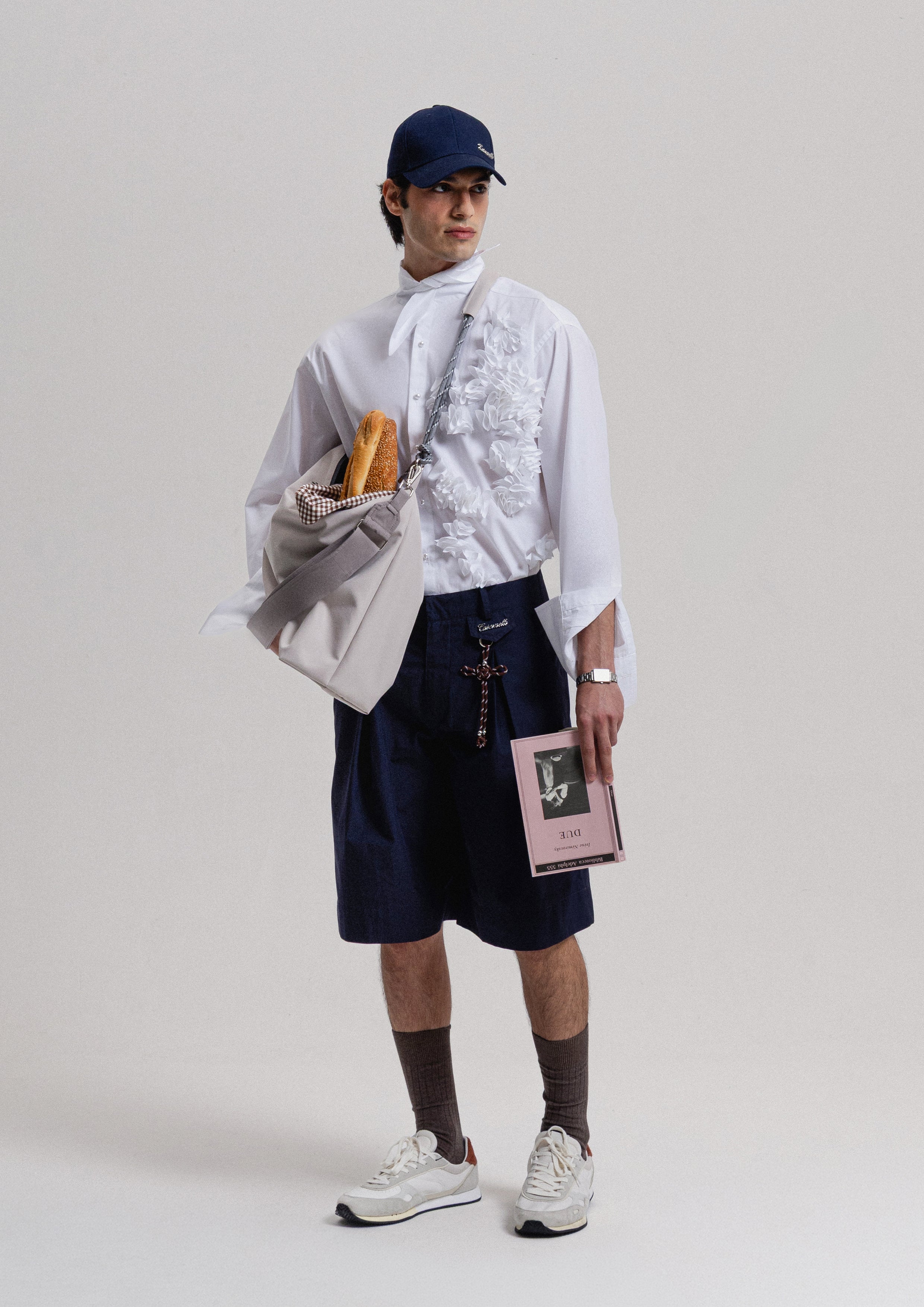 Cotton Double Pleat Shorts